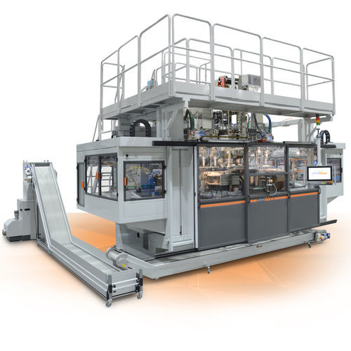 Extrusionsblasformmaschine - PB22E series - Plastiblow - für Flaschen / für Container / Doppelstationen