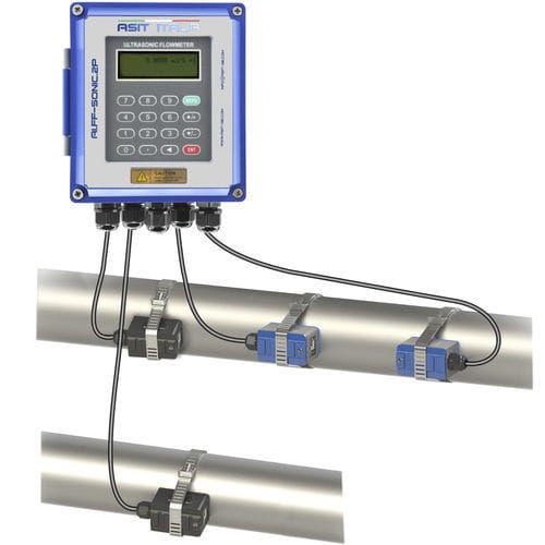 Ultraschall-Laufzeit-Durchflussmesser - AI.FFSonic.2P - ASIT ITALIA - Ultraschall / für Flüssigkeiten / DN80 - 3"