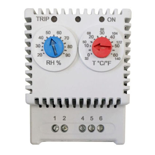 Elektronischer Thermo-Hygrostat - ETUH 22 - ELMEKO GmbH + Co. KG - für DIN-Schiene / mit LED-Anzeige