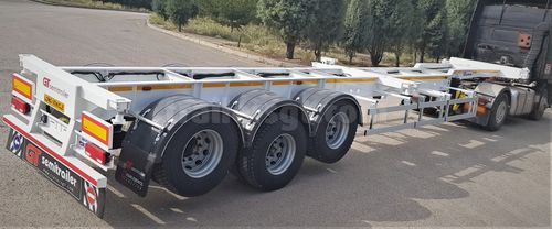 Sattelauflieger für Containertransport - Gt Semi Trailers - Skelett / 3-Achsen / angehängt