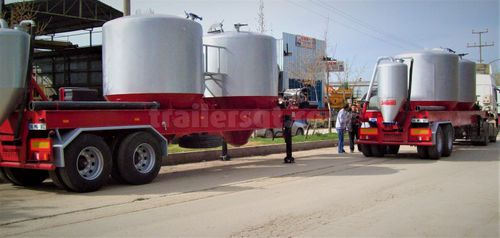 Silo Sattelauflieger - Gt Semi Trailers - für Zement / 2-Achsen / angehängt