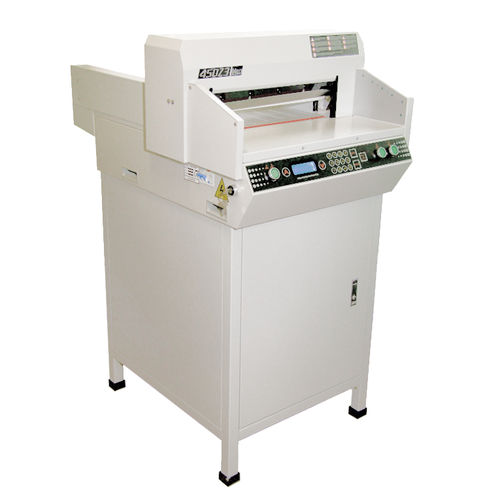 Guillotine-Schneidemaschine - 450 Z3 - Seron - für Gummi / elektrisch / mit automatischer Zuführung