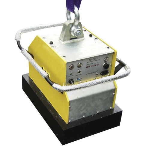 Elektrisch geschalteter Elektropermanent-Lasthebemagnet - EPB-6000 - Armstrong Magnetics Inc. - für flache und zylindrische Ladungen / kompakt / Akku