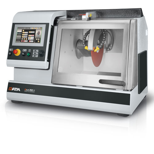 Nassschliff-Schneidemaschine - QCUT 350 A - QATM - Rundmesser / für Verbundwerkstoffe / PCB