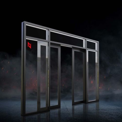 Schiebetür - naffco - Stahl / Glas / für den Innenbereich