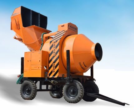 Elektrischer Betonmischer - SAFARI series - Safari Construction Equipments Private Limited - mobil / umsteuerbar / automatisch