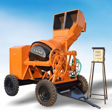 Elektrischer Betonmischer - SAFARI 1000 WB - Safari Construction Equipments Private Limited - dieselbetrieben / mobil / automatisch