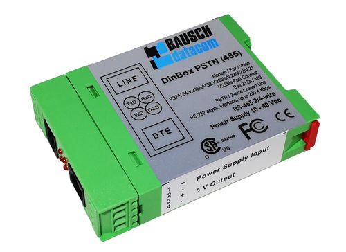 Ller PSTN Modem - DB PSTN 485 SIA - Bausch Datacom - RS232 / RS485 / ller PSTN