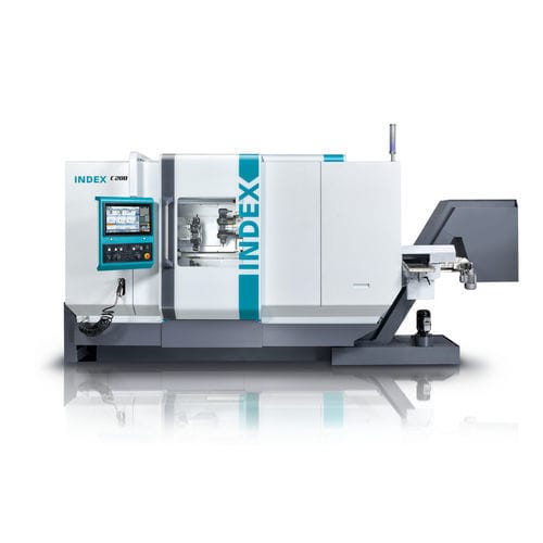 CNC-Drehmaschine - C200 - INDEX FRANCE - 2-Achs / 2 Spindeln / VDI 25