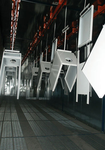 Geschlossene Pulverbeschichtungskabine - SAVIM EUROPE - automatisch / elektrostatisch