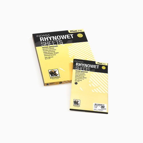 Aluminiumoxid-Schleifmittel - RHYNOWET PLUS LINE - INDASA - Papier / Harz / robust