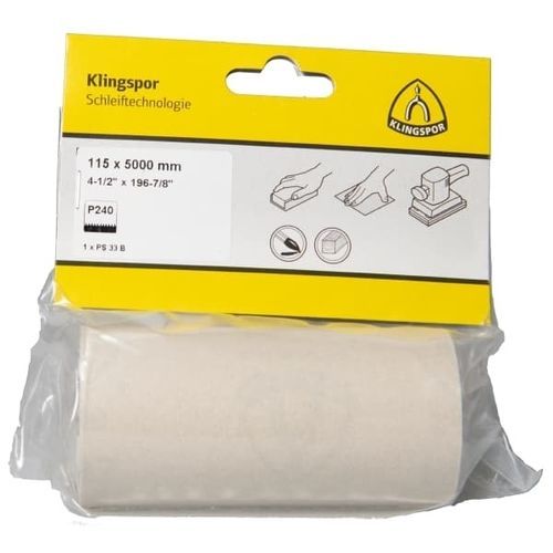 Papierschleifrolle - PS 33 B - KLINGSPOR - Aluminiumoxid / Harz / für Holz