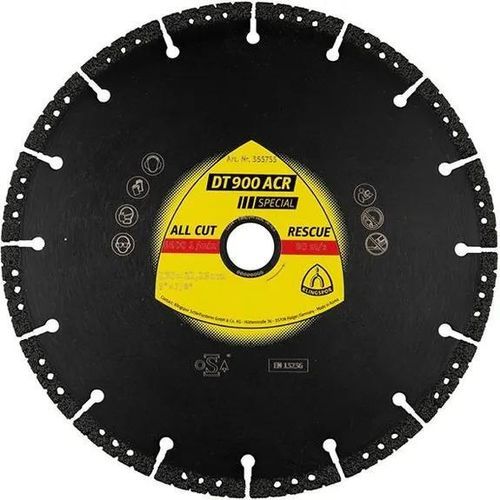 Trennscheibe für Stein - DT 900 ACR Special - KLINGSPOR - für Beton / für Granit / für Marmor