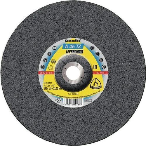 Trennscheibe für Stahl - A 46 TZ Special - KLINGSPOR - für Edelstahl