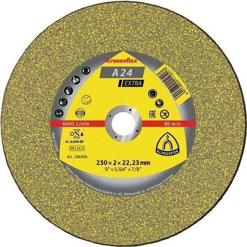 Metall-Trennscheibe - A 24 Extra - KLINGSPOR - Aluminiumoxid / für feststehende Maschine / für Winkelschleifer