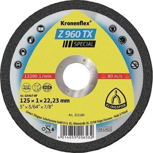 Metall-Trennscheibe - Z 960 TX - KLINGSPOR - für Stahl / für Edelstahl / dünn