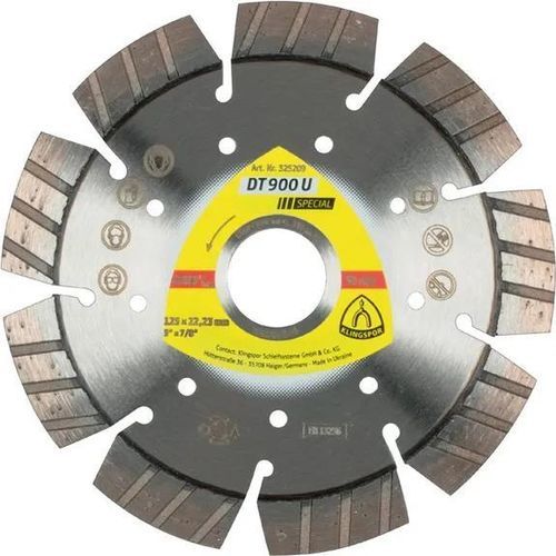 Trennscheibe für Stein - DT 900 U Special - KLINGSPOR - für Beton / für Keramik / für Fliesen