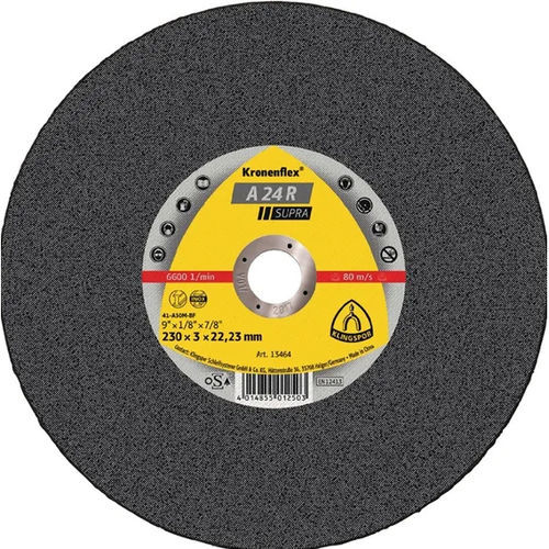 Trennscheibe für Stahl - A 24 R Supra - KLINGSPOR - für Edelstahl / Aluminiumoxid / für Winkelschleifer