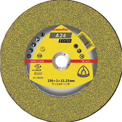 Metall-Trennscheibe - A 24 Extra - KLINGSPOR - für Stahl / für Edelstahl / für Winkelschleifer