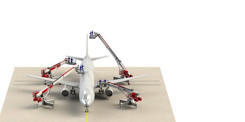 Festinstallierte Hubarbeitsbühne - AJP - CTI Systems S.à r.l. - für Außenbereich