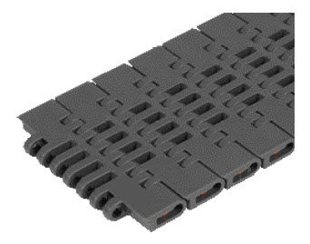 Modulares Förderband - 7200 series - REGINA - mit Luftschlitzen / Kunststoff / Industrie