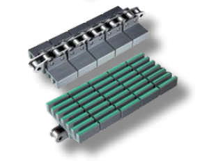 Kunststoff-Förderkette - HF RR 845 series - REGINA - Latten / für die Glasindustrie / Konservenindustrie