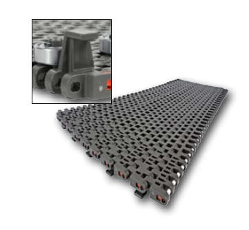 Modulares Förderband - 2555HTB series  - REGINA - Kunststoff / Industrie / hochbeständig