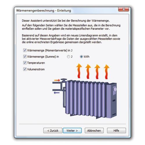 Anwendungssoftware / Datenerfassungs und -analyse - Ahlborn Mess- und Regelungstechnik GmbH - Mess / Berechnung / für HVAC-Systeme