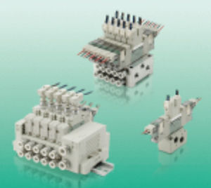 Pneumatisch gesteuertes Ventil - 4GB*R - CKD - Druckregel / + 6 Wege