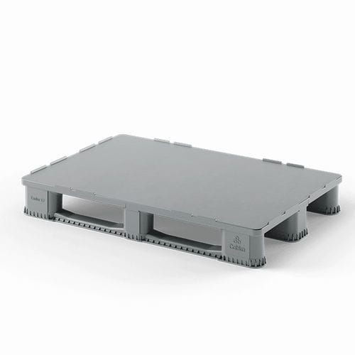 Recyclingkunststoff-Palette - Endur E7 (CD-3R) - Cabka - PP / Euro / Transport