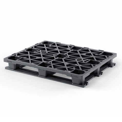 Recyclingkunststoff-Palette - Nest US5 (OD-6R) - Cabka - ISO / Transport / für Materialumschlag