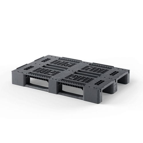 Recyclingkunststoff-Palette - Eco E5.2 (OD-3R) - Cabka - für mittlere Lasten / stapelbar / offenes Oberdeck