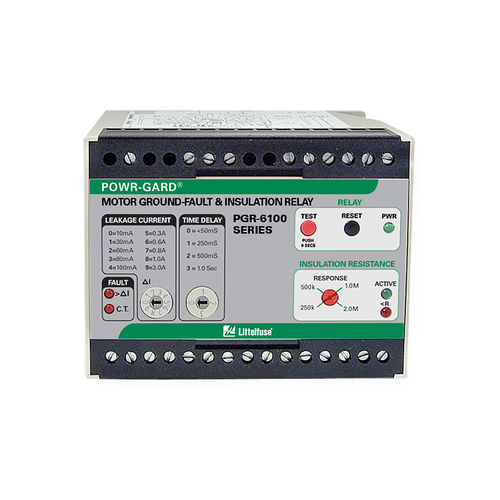Fehlerstromschutzrelais - PGR-6100 series - Littelfuse - Isolation / 1NO/NF / für Elektromotor