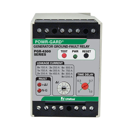 Schutzrelais für Generator - PGR-4300 series - Littelfuse - für Schalttafelmontage / zeitgesteuert / einstellbar