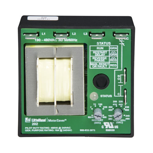 Spannungsüberwachungsrelais - 202 series - Littelfuse - 1NO/NF / dreiphasig / für Elektromotor