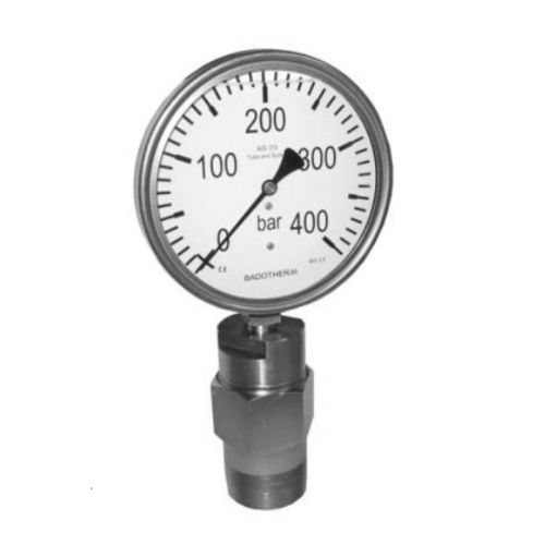 Manometer mit Zifferblatt-Anzeige - BDT15 - Badotherm Group - Edelstahl / Rohrfeder / für Öl