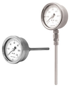 Bimetall-Thermometer - BDTB18 - Badotherm Group - analog / mit Zifferblatt-Anzeige / Tauchfühler