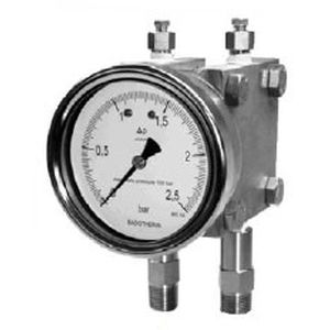 Differential-Manometer - BDT13 series - Badotherm Group - mit Zifferblatt-Anzeige / Gewinde / Edelstahl
