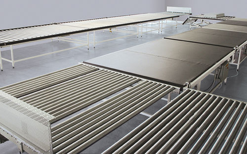 Förderer mit Fenstergittern - DUEFFE - horizontal / für Materialumschlag / elektrisch