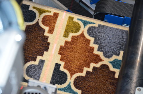 Querschneidende Schneidemaschine - HANDSAEME MACHINERY - für Textil / für Teppichböden / halbautomatisch