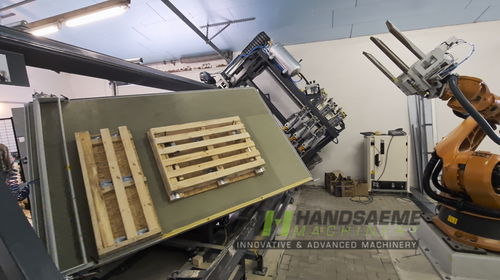 Produktionsanlage für Holz - BOS-V - HANDSAEME MACHINERY - für Paletten / automatisch / für Montagestraße