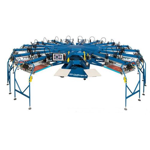 Automatische Siebdruckmaschine - CHALLENGER® III series - M&R - Farb / für Textilien / Hochgeschwindigkeit