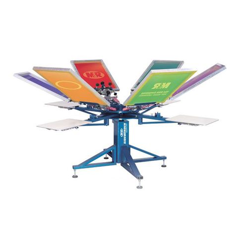 Automatische Siebdruckmaschine - SIDEWINDER™ series - M&R - manuell / 4-Farben / für Textilien
