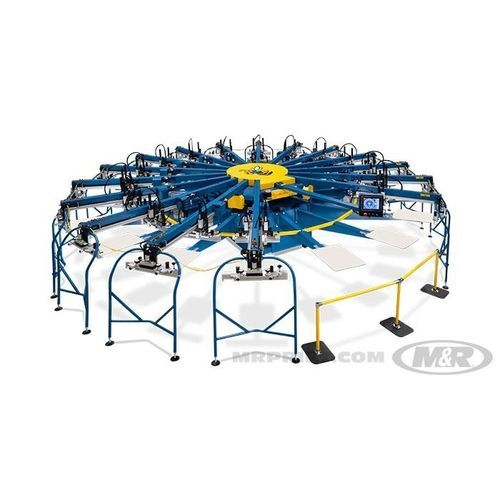 Automatische Siebdruckmaschine - YELLOWJACKET™  - M&R - 10-Farben / pneumatisch / manuell
