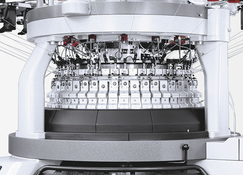 Zirkuläre Strickmaschine - OVJA 1.6 ET (3WT) - MAYER & CIE - Single-Jersey / Double-Jersey / Industrie