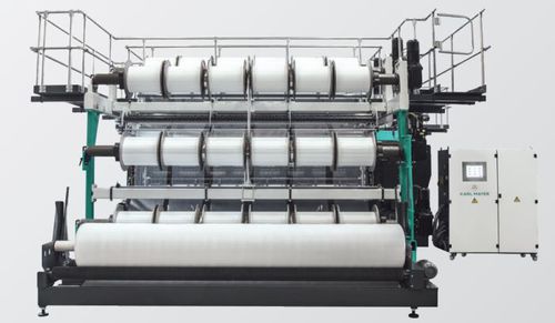 Raschel-Kettenwirkmaschine - RDJ series - Karl MAYER - doppelbarrig / Jacquard