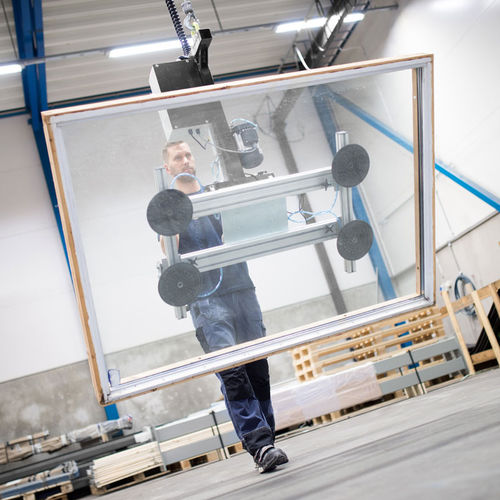 Pneumatischer Manipulator - TAWI - elektrisch / mit Saugnapf / Umschlag