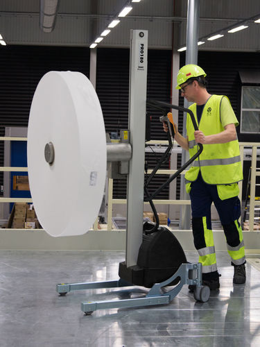 Batteriebetriebenes Hebegerät - CR80 - TAWI - mit Platte / Edelstahl / mobil