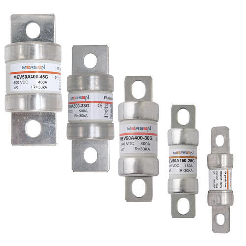 Zylindrische Sicherung - MEV50A series - Mersen - Electrical Power - Flachstecker / kompakt / Strombegrenzung