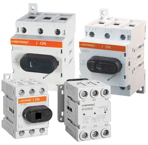3-poliger Lasttrennschalter - UL508 series - Mersen - Electrical Power - ohne Sicherung / kompakt / für DIN-Schiene